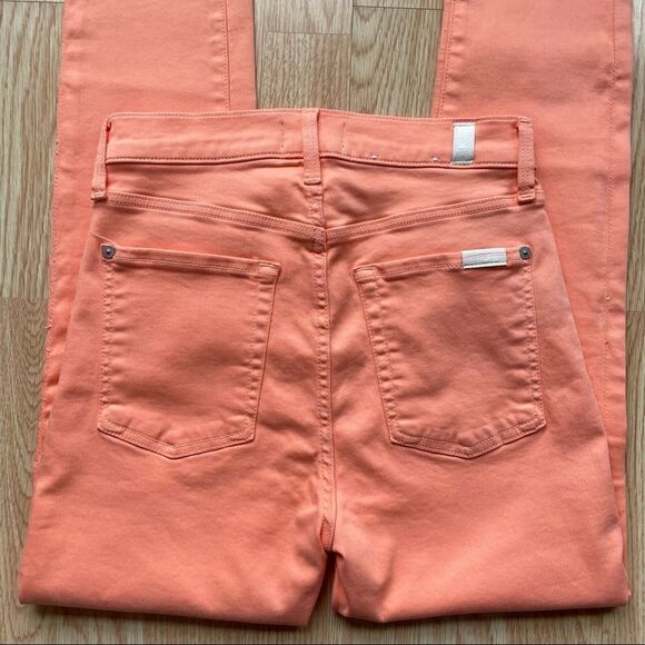 7 For All Mankind Coral High-Waisted Ankle Skinny Jeans - Picture 10 of 10